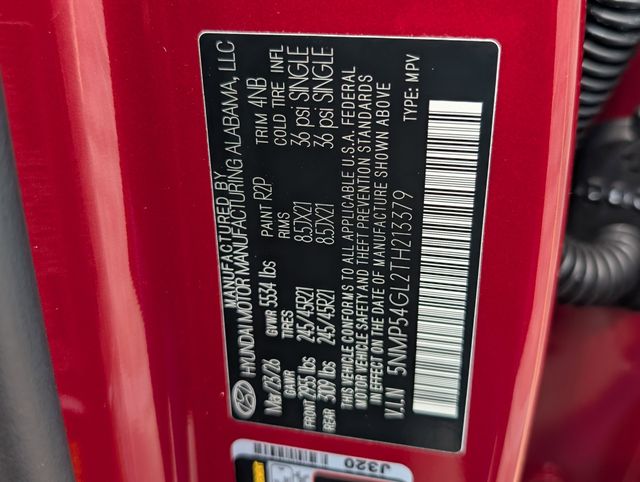 2026 Hyundai Santa Fe Calligraphy Red at DeMontrond Gulf Freeway