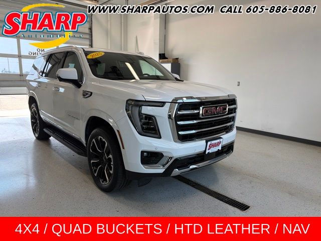 Summit White 2025 GMC Yukon SUV / Crossover Four-Wheel Drive