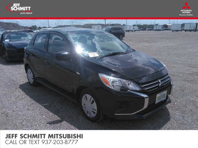 Jet Black Metallic 2024 Mitsubishi Mirage Hatchback Front-Wheel Drive Continuously Variable Transmission