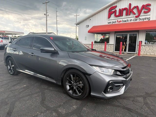 Gray 2021 Honda Civic Hatchback Hatchback Front-Wheel Drive Continuously Variable Transmission