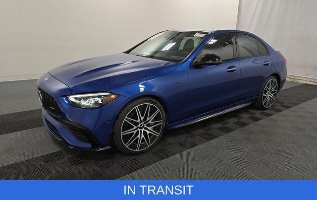 Blue 2023 Mercedes-Benz C-Class AMG C 43 4MATIC Convertible All-Wheel Drive 9-Speed Automatic