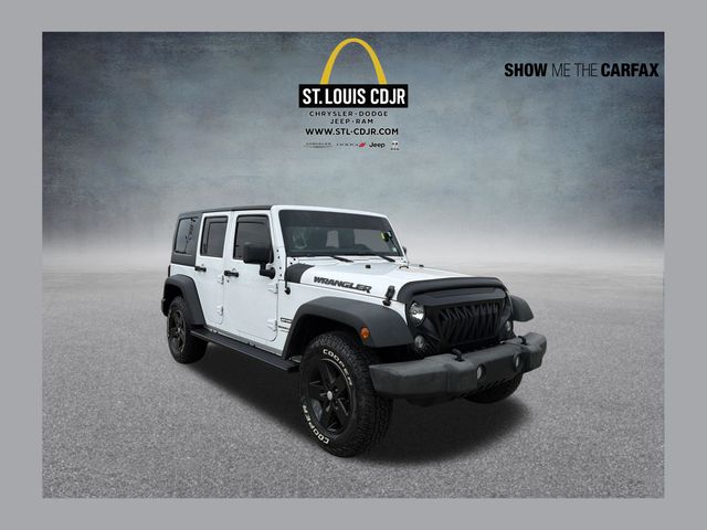 Bright White Clearcoat 2018 Jeep Wrangler JK Unlimited Sport 4WD SUV / Crossover Four-Wheel Drive 5-Speed Automatic