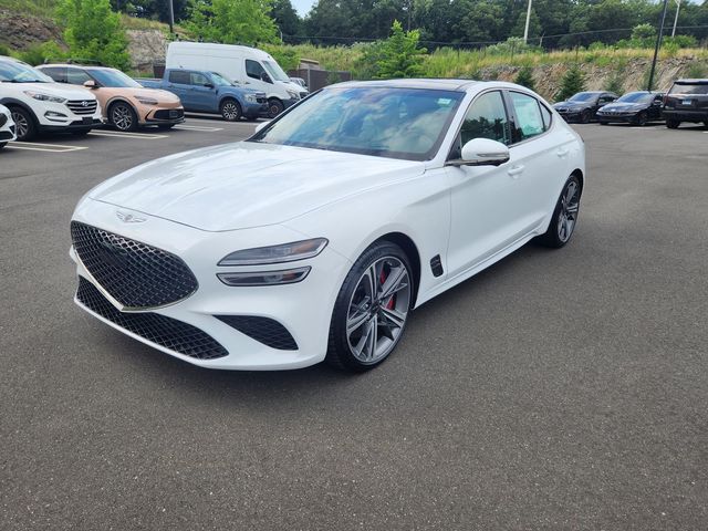 Alta White 2025 Genesis G70 Sedan Rear-Wheel Drive 8-Speed Automatic