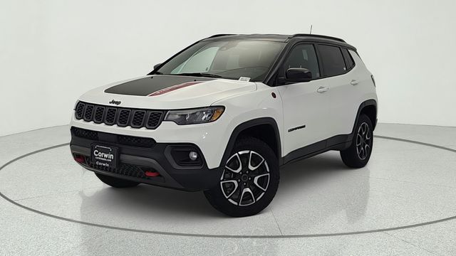 Bright White Clearcoat 2025 Jeep Compass SUV / Crossover Four-Wheel Drive 8-Speed Automatic