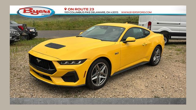 Yellow Splash Metallic Tri-coat 2024 Ford Mustang Coupe Rear-Wheel Drive Automatic