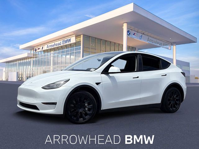 Pearl White Multi-Coat 2022 Tesla Model Y Long Range AWD SUV / Crossover All-Wheel Drive 1-Speed Automatic