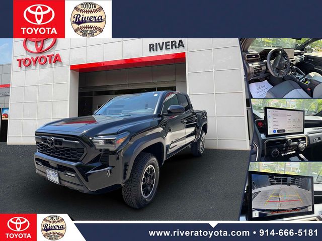 Black 2025 Toyota Tacoma TRD Off-Road Double Cab 4WD Pickup Truck Four-Wheel Drive 8-Speed Automatic
