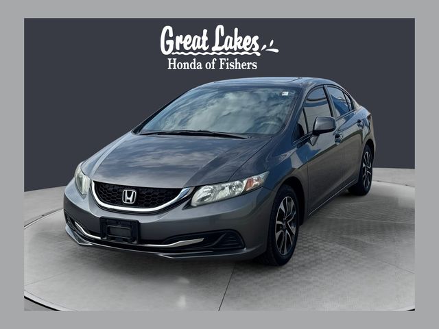 Alabaster Silver Metallic 2013 Honda Civic EX Sedan Front-Wheel Drive 5-Speed Automatic