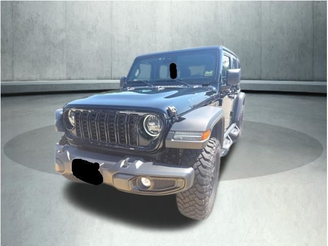 Black Clearcoat 2024 Jeep Wrangler SUV / Crossover Four-Wheel Drive 8-Speed Automatic