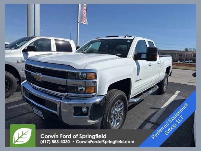 Summit White 2017 Chevrolet Silverado 2500HD LT Double Cab 4WD Pickup Truck Four-Wheel Drive 6-Speed Automatic Overdrive