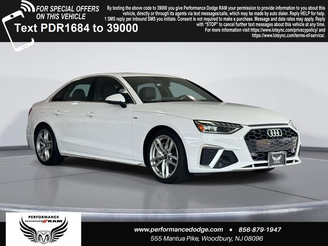 White 2023 Audi A4 Sedan All-Wheel Drive 7-Speed Automatic