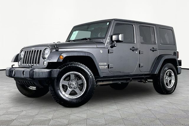 Gray (Granite Crystal Metallic Clearcoat) 2017 Jeep Wrangler Unlimited Sport 4WD SUV / Crossover Four-Wheel Drive 5-Speed Automatic