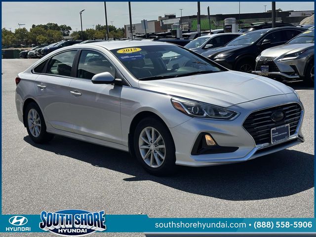 Silver 2018 Hyundai Sonata Sedan Front-Wheel Drive 6-Speed Automatic