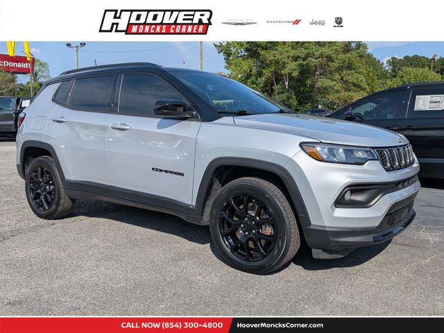 Silver 2024 Jeep Compass SUV / Crossover Four-Wheel Drive 8-Speed Automatic
