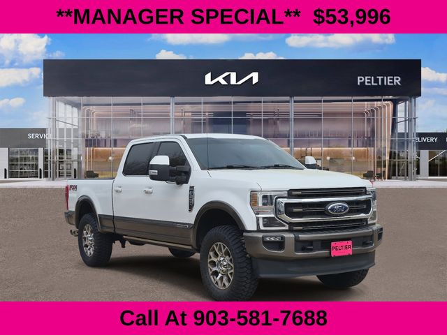 Oxford White 2020 Ford F-250 Super Duty King Ranch Crew Cab 4WD Pickup Truck Four-Wheel Drive Automatic