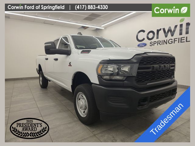 Bright White Clearcoat 2023 RAM 2500 Tradesman Crew Cab 4WD Pickup Truck Four-Wheel Drive 6-Speed Automatic