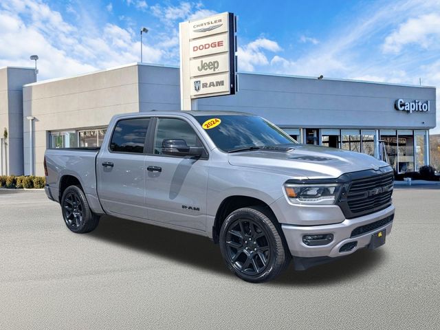 Billet Silver Metallic Clearcoat 2024 RAM 1500 Pickup Truck Four-Wheel Drive 8-Speed Automatic