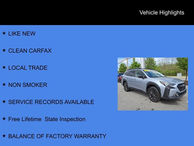 2023 Subaru Outback Onyx Edition Silver at Subaru and VW of Moon Township