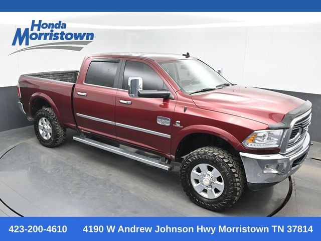 Delmonico Red Pearlcoat 2018 RAM 2500 Laramie Longhorn Crew Cab 4WD Pickup Truck Four-Wheel Drive 6-Speed Automatic