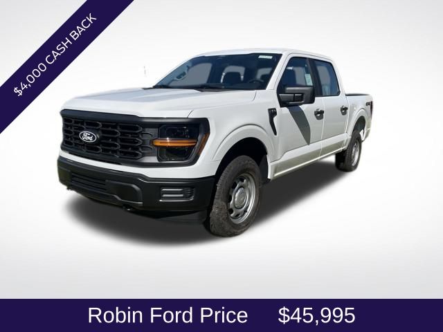 Oxford White 2025 Ford F-150 XL SuperCrew 4WD Pickup Truck Four-Wheel Drive Automatic