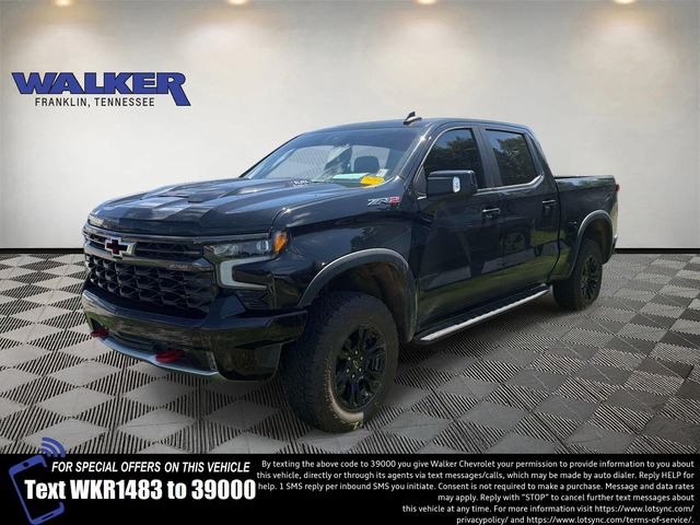 Black 2023 Chevrolet Silverado 1500 ZR2 Crew Cab 4WD Pickup Truck Four-Wheel Drive Automatic