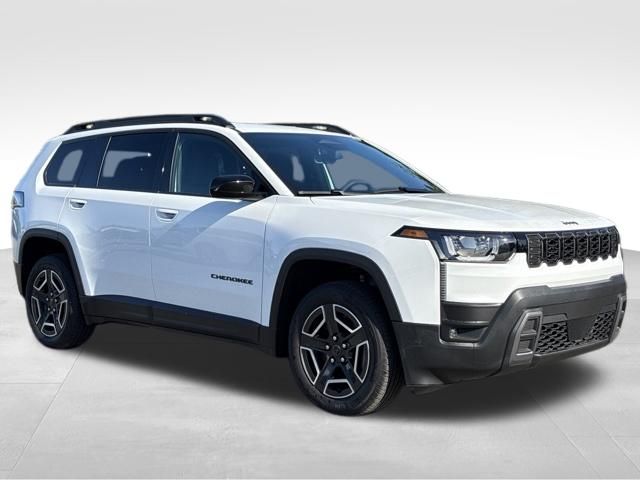 Bright White Clearcoat 2026 Jeep Cherokee SUV / Crossover Four-Wheel Drive Continuously Variable Transmission