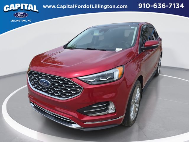Rapid Red Metallic Tinted Clearcoat 2024 Ford Edge SUV / Crossover All-Wheel Drive 8-Speed Automatic