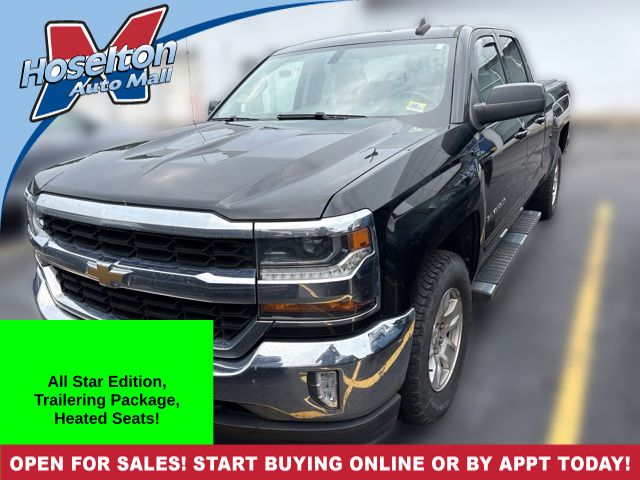 Black 2017 Chevrolet Silverado 1500 Pickup Truck Four-Wheel Drive 6-Speed Automatic Overdrive