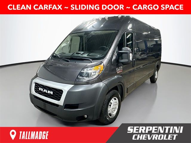 Gray (Granite Crystal Metallic Clearcoat) 2021 RAM ProMaster 3500 159 High Roof Cargo Van FWD Van Front-Wheel Drive 6-Speed Automatic