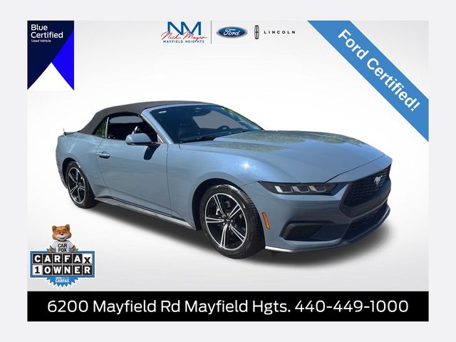 Vapor Blue 2025 Ford Mustang EcoBoost Premium Convertible RWD Convertible Rear-Wheel Drive Automatic