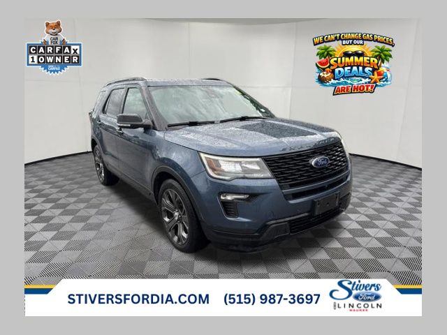 Blue Metallic 2018 Ford Explorer Sport AWD SUV / Crossover All-Wheel Drive 6-Speed Automatic