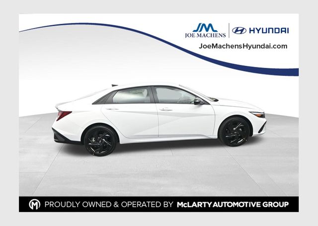 White 2026 Hyundai Elantra Sedan Front-Wheel Drive Continuously Variable Transmission