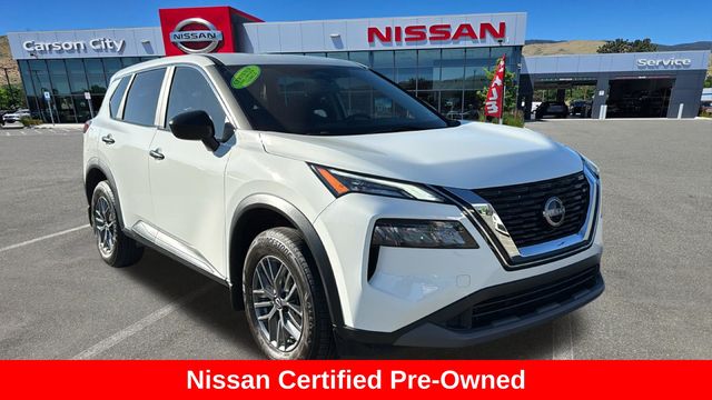 Glacier White 2023 Nissan Rogue SUV / Crossover Front-Wheel Drive Continuously Variable Transmission