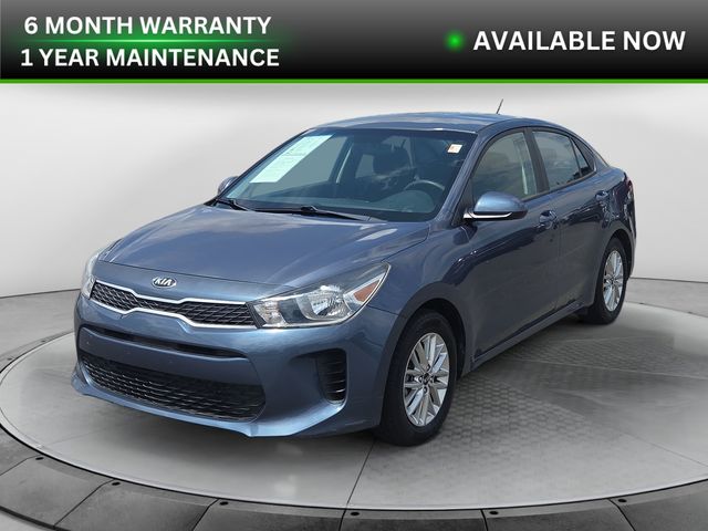 Blue 2020 Kia Rio Sedan Front-Wheel Drive Continuously Variable Transmission