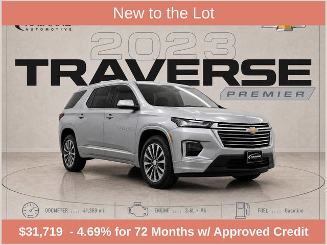 Sterling Gray Metallic 2023 Chevrolet Traverse SUV / Crossover Front-Wheel Drive 9-Speed Automatic