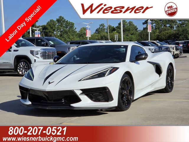 Arctic White 2021 Chevrolet Corvette Coupe Rear-Wheel Drive 8-Speed Dual Clutch