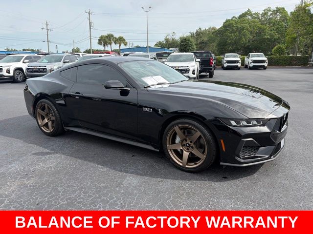 Shadow Black 2024 Ford Mustang Coupe Rear-Wheel Drive 6-Speed Manual