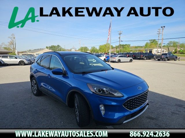 Blue 2020 Ford Escape SEL FWD SUV / Crossover Front-Wheel Drive 8-Speed Automatic
