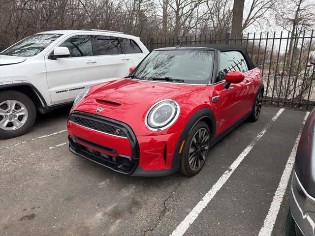Chili Red 2023 MINI Cooper S Convertible FWD Convertible Front-Wheel Drive 7-Speed Automatic