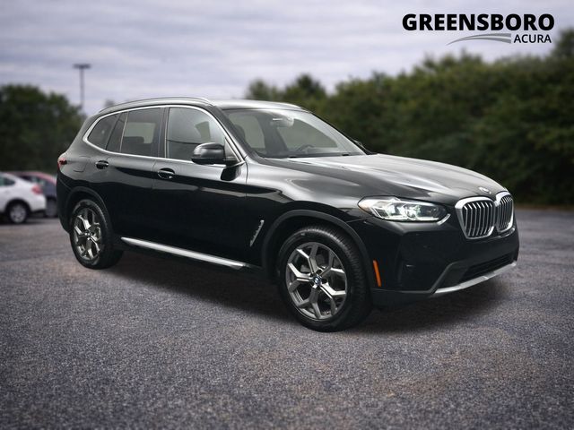 Jet Black 2022 BMW X3 SUV / Crossover All-Wheel Drive 8-Speed Automatic