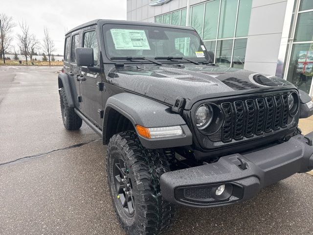 2026 Jeep Wrangler Willys - Black Clearcoat exterior view 2