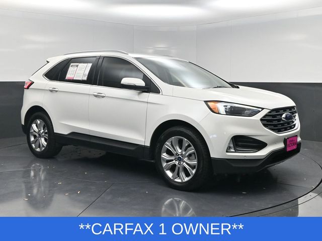 2022 Ford Edge Titanium White at DeMontrond Auto Country