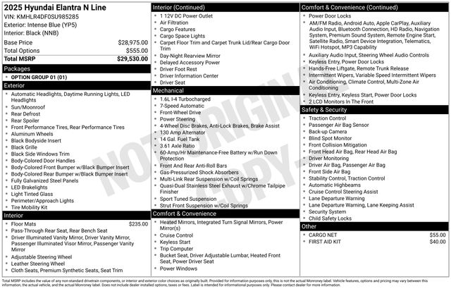 New 2025 Hyundai Elantra For Sale in Indianapolis, IN
