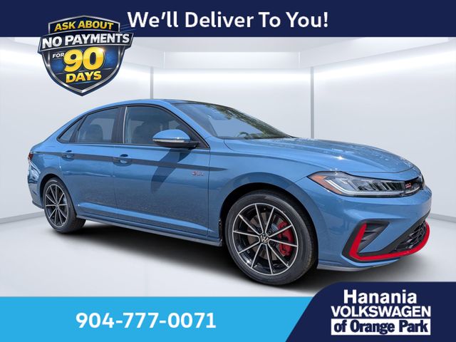 Blue 2026 Volkswagen Jetta GLI Sedan Front-Wheel Drive 6-Speed Manual