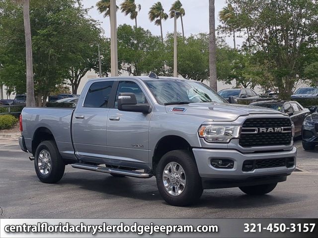 Billet Silver Metallic Clearcoat 2024 RAM 2500 Big Horn Crew Cab 4WD Pickup Truck Four-Wheel Drive 8-Speed Automatic