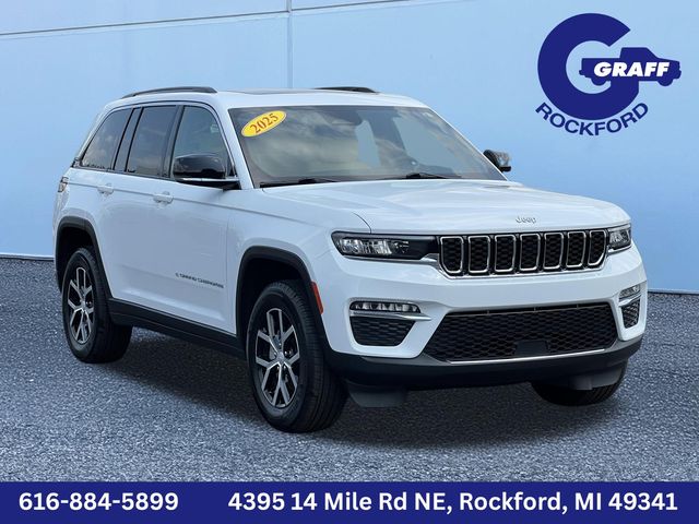 Bright White Clearcoat 2025 Jeep Grand Cherokee SUV / Crossover Four-Wheel Drive 8-Speed Automatic