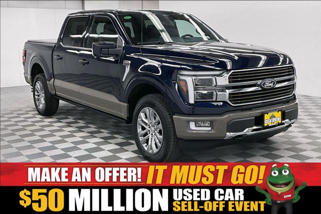 Antimatter Blue Metallic 2025 Ford F-150 Pickup Truck Four-Wheel Drive 10-Speed Automatic