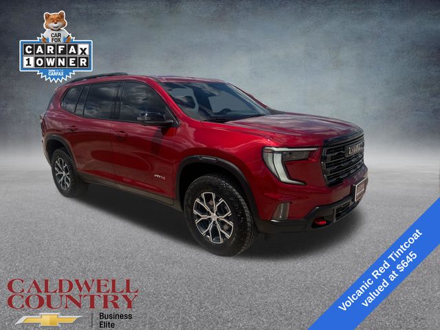 Volcanic Red Tintcoat 2025 GMC Acadia SUV / Crossover Four-Wheel Drive 8-Speed Automatic