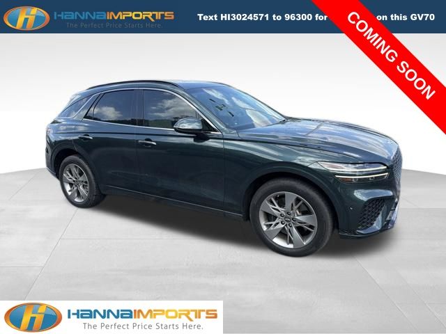 Cardiff Green 2022 Genesis GV70 SUV / Crossover All-Wheel Drive 8-Speed Automatic