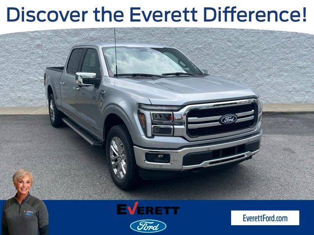 Iconic Silver Metallic 2025 Ford F-150 Pickup Truck Four-Wheel Drive Automatic